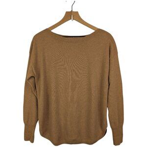 Elliott Lauren | 100% Cashmere Pullover Sweater | Tan | Medium